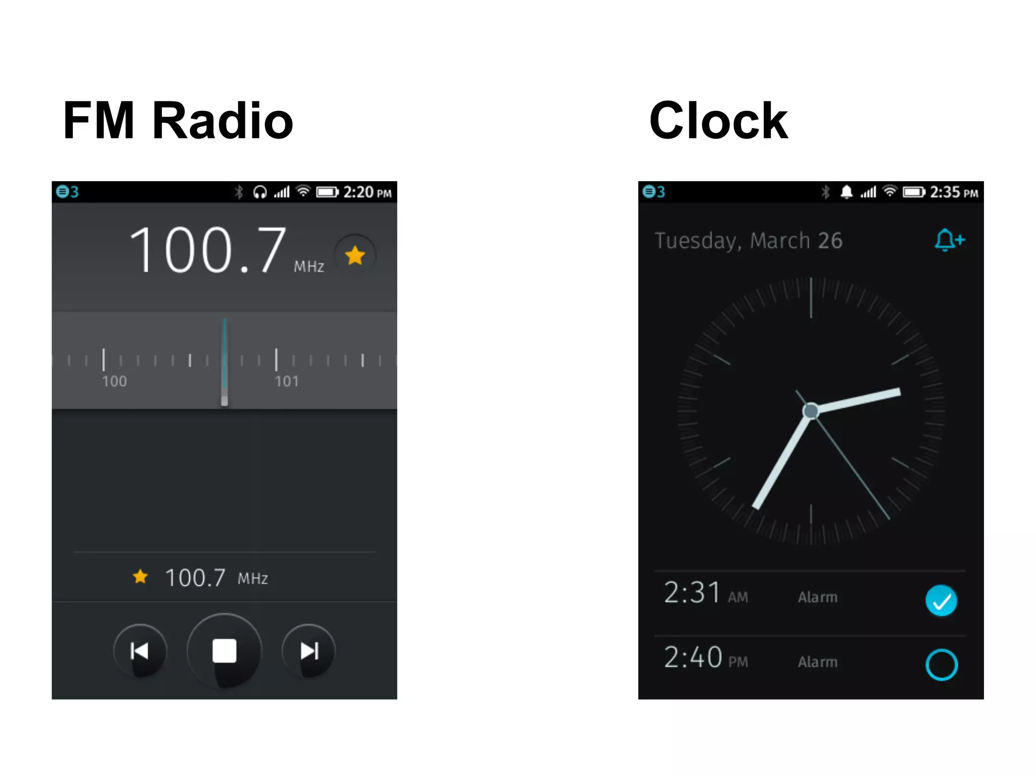 FM Radio   Clock
 