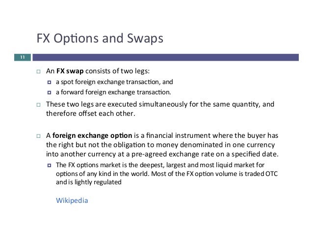 The forex market consists of spot forward and discount markets