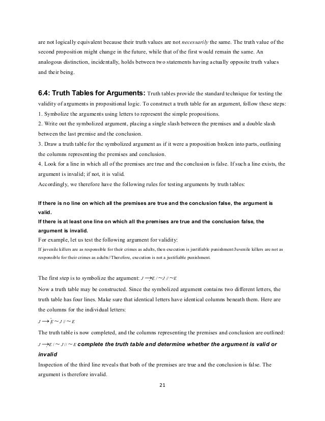 Intro Logic Chaps 6 And 7