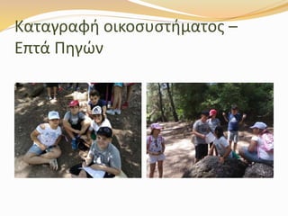 Καταγραφή οικοσυστήματος –
Επτά Πηγών
 