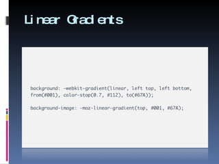 Linear Gradients 