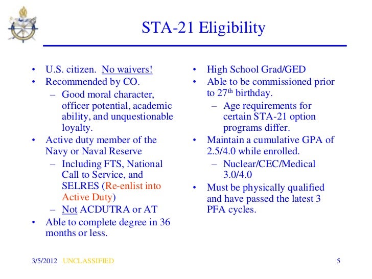 STA21 OFFICERS PROGRAM Fy 12 fleetbrief