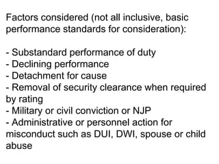 Unit Retention Board Examples Fy 12 quota-based enlisted retention board (4) | PPTX