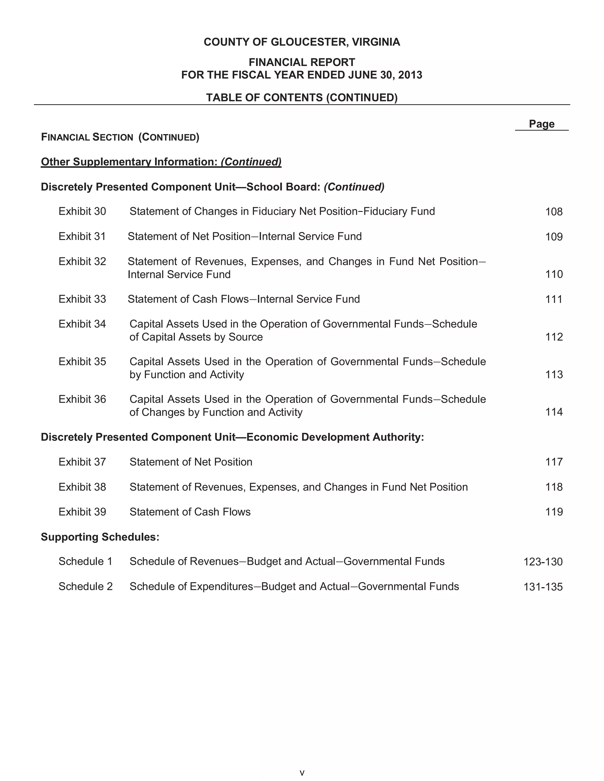Gloucester, VA, Fy 2013 comprehensive annual financial report