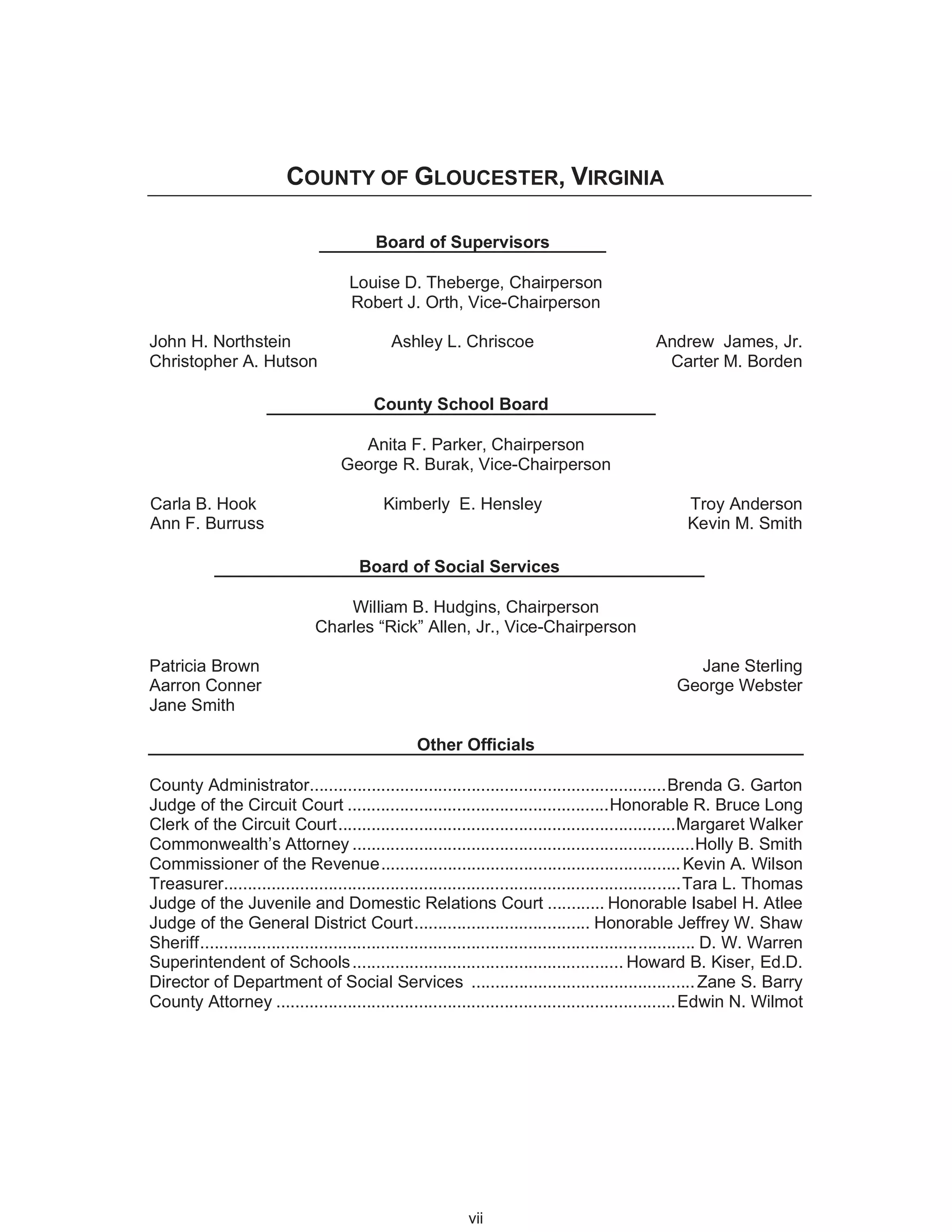 Gloucester, VA, Fy 2013 comprehensive annual financial report