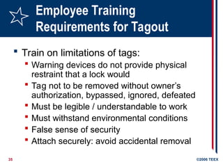Comprehensive Lockout/Tagout Safety Procedures and Compliance | PPT