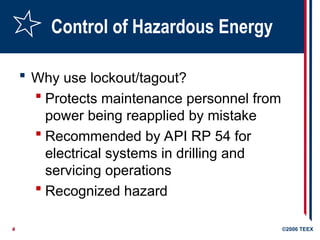 Comprehensive Lockout/Tagout Safety Procedures and Compliance | PPT