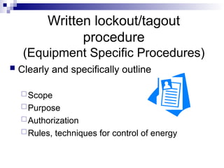 Comprehensive Guide to Lockout/Tagout Energy Control Procedures for ...