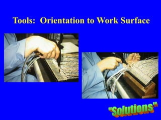 Tools: Orientation to Work Surface
 