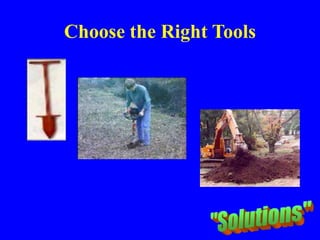 Choose the Right Tools
 