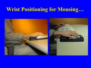 Wrist Positioning for Mousing…
 
