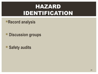 Hazard identification and risk assessment PPT | PPT