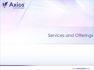 Services and Offerings 