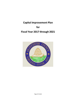 Gloucester County, Virginia Fy17 adopted budget and Fy17 adopted capital budget