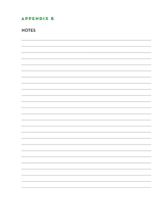 A P P E N D I x B
104
FY17 SMALL BUSINESS ENTERPRISE (SBE) OPPORTUNITY GUIDE
NOTES
 