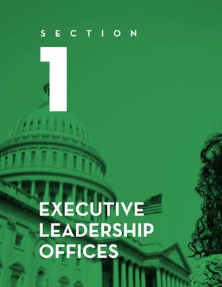 EXECUTIVE
LEADERSHIP
OFFICES
1
S E C T I O N
 