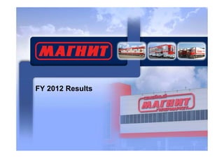FY 2012 Results 
 