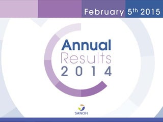 FY 2014 RESULTS
Feb 5, 2015
 