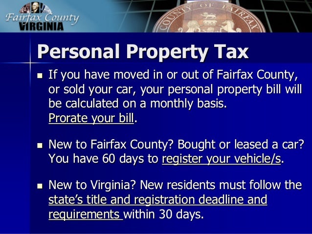 Property Tax On Vehicles In Virginia Property Tax On Vehicles In Virginia