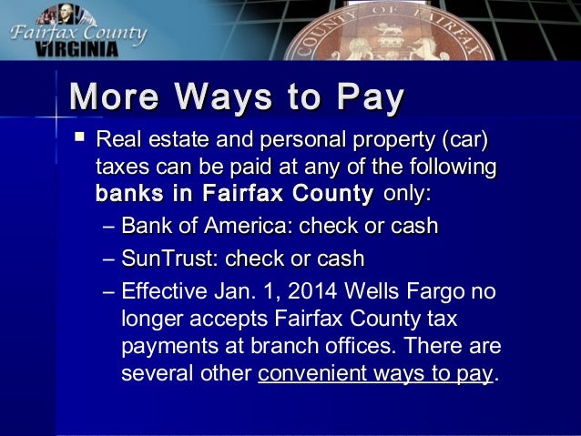 Virginia Property Tax Car >> Fairfax County Fy2014 Tax Facts Virginia Property Tax Car >> Fairfax County Fy2014 Tax Facts