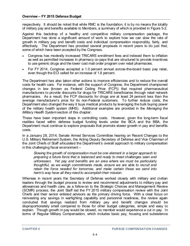 FY2015 DoD Budget Request Overview March 4 2014