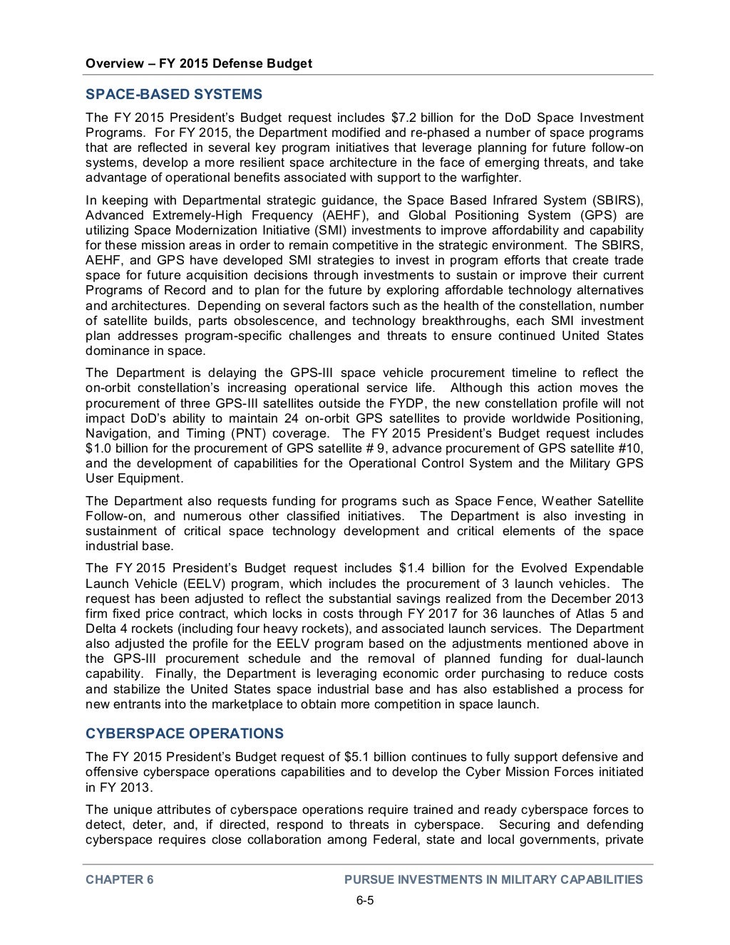 FY2015 DoD Budget Request Overview March 4 2014