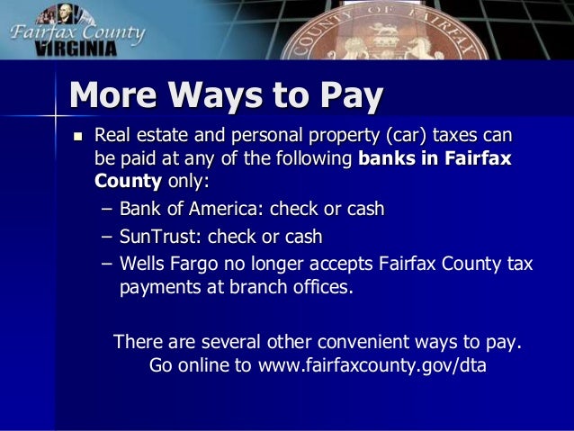 Fairfax County Personal Property Tax >> FY 2015 Tax Facts Fairfax County Personal Property Tax >> FY 2015 Tax Facts