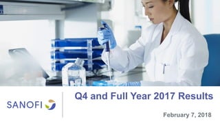 Q4 and Full Year 2017 Results
February 7, 2018
 