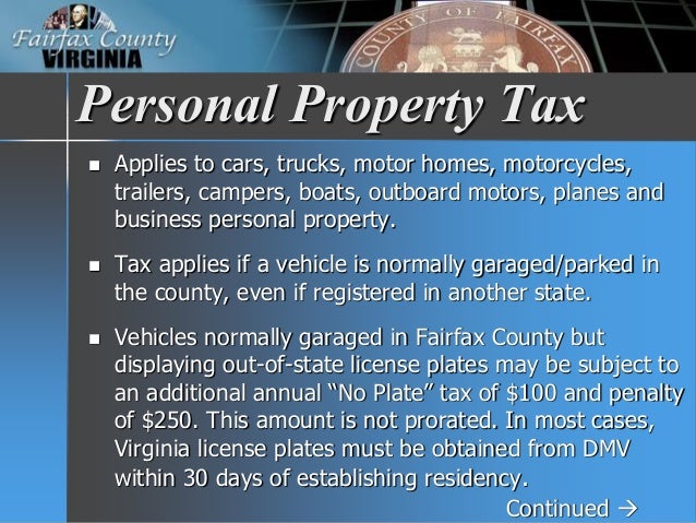 Fairfax County Car Tax >> FY 2017 Tax Facts Fairfax County Car Tax >> FY 2017 Tax Facts