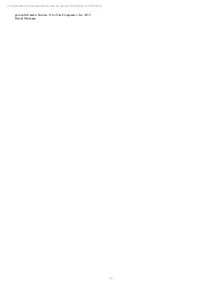 10
null Standalone Financial Statements for period 01/04/2020 to 31/03/2021
prescribed under Section 134 of the Companies Act, 2013.
Board Meetings
 