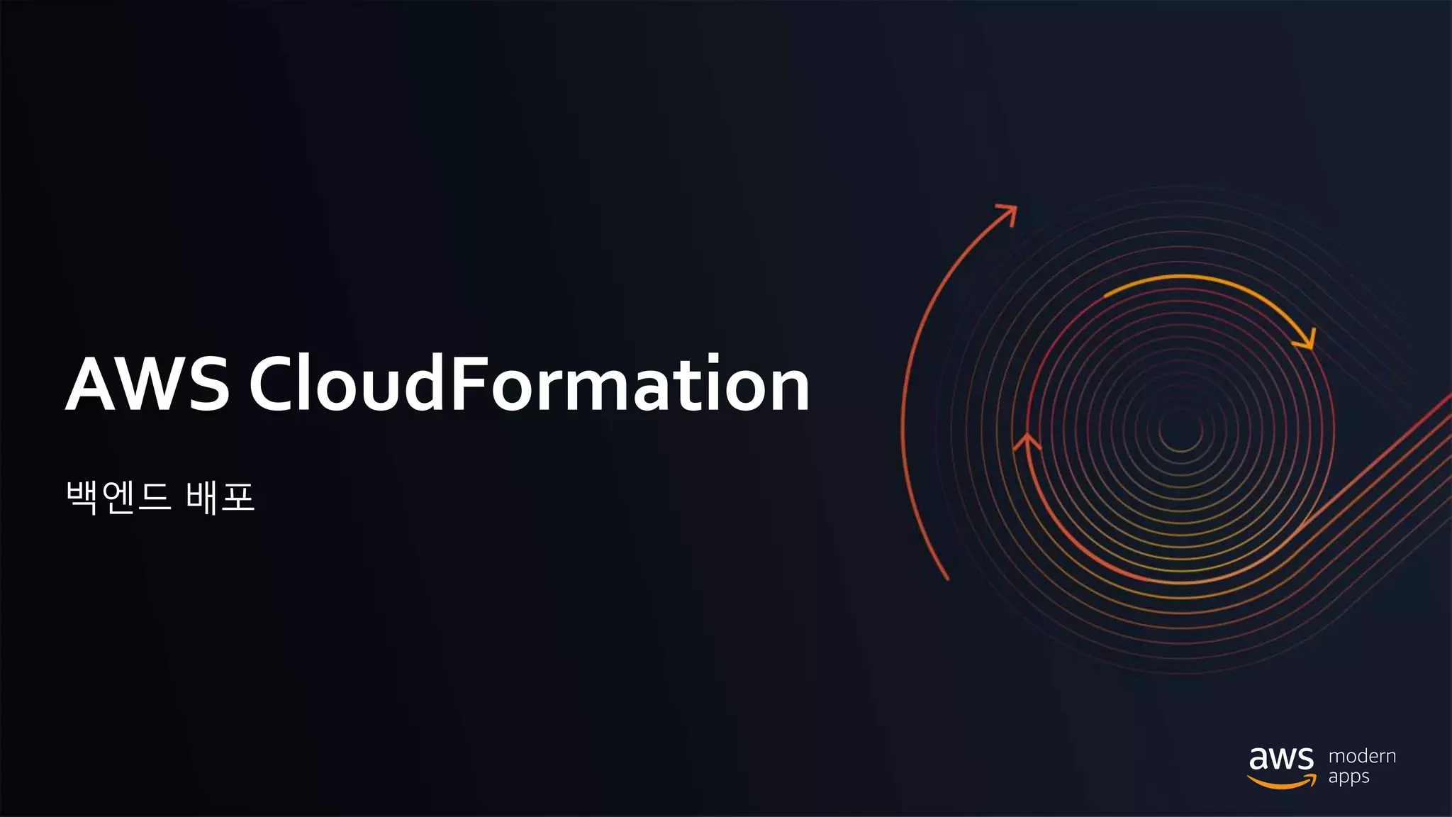 © 2020, Amazon Web Services, Inc. or its Affiliates.
AWS CloudFormation
백엔드 배포
 