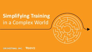 1Copyright © Veeva Systems 2019
Simplifying Training
in a Complex World
 
