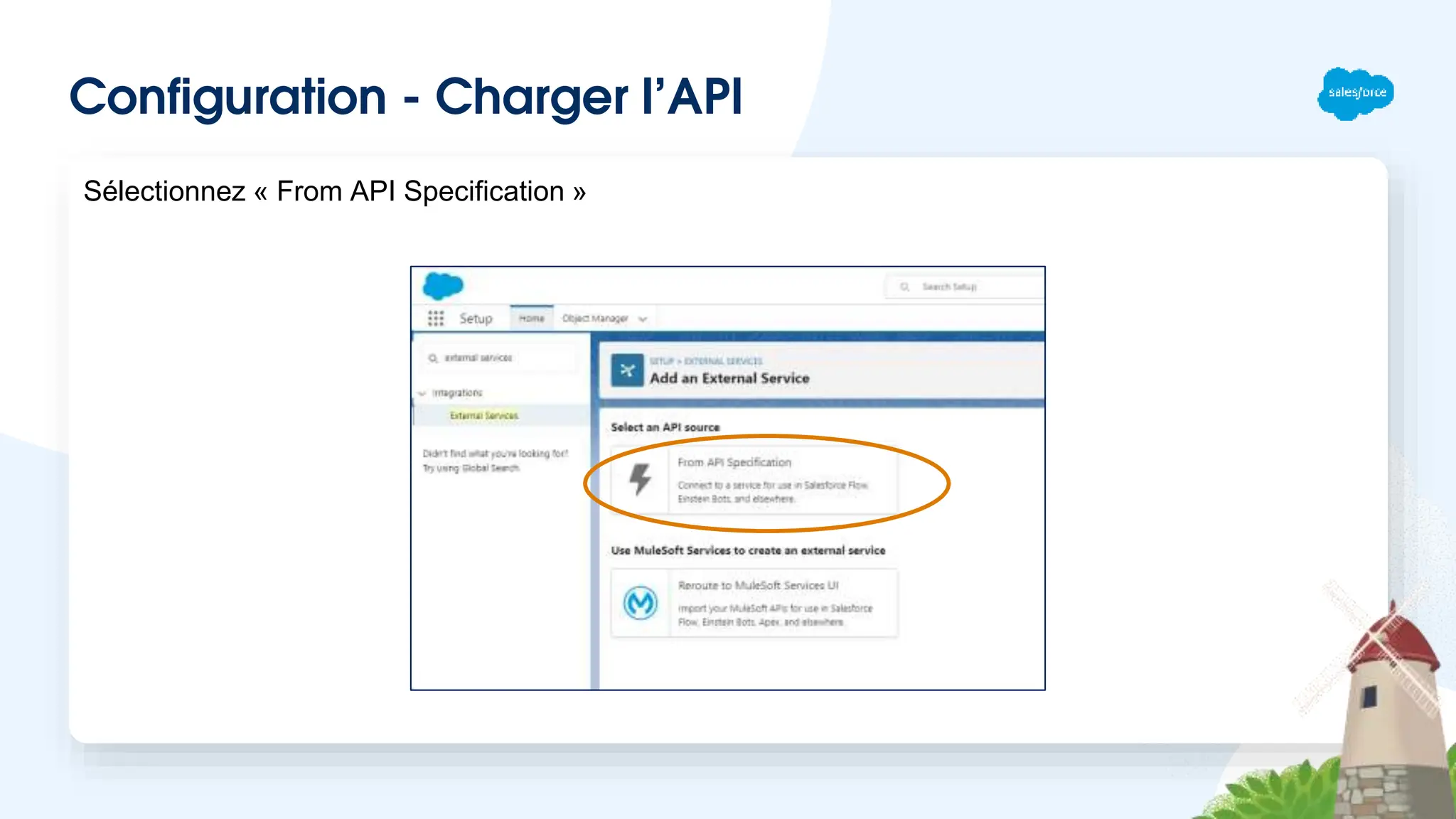 Configuration - Charger l’API
Sélectionnez « From API Specification »
 