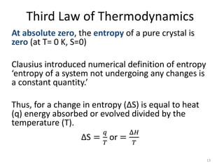 F y b. sc. ii. chemical energetics | PPTX