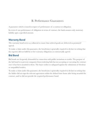 Performance Guarantee Draft Bank Guarantee | PDF