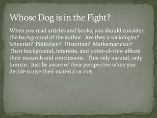 Sometimes you start out doing one search and wind up doing an entirely different search.  Don’t be surprised if this happens – this is the challenge and joy of research.  Starting in one direction may lead you to another outcome.  When this happens you may have found a better way to write your paper.The Perfect Source