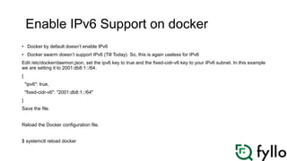Enable IPv6 on Route53 AWS ELB, docker and node App | PPTX