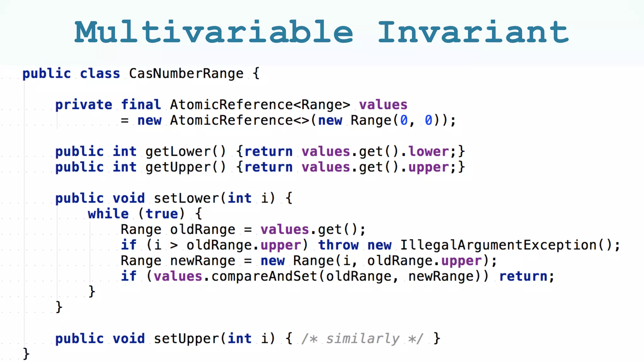 Multivariable Invariant
36
 