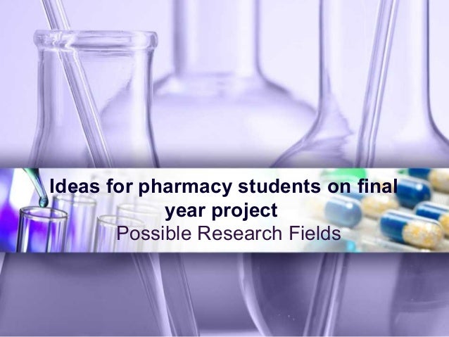 research project topics pharmacy