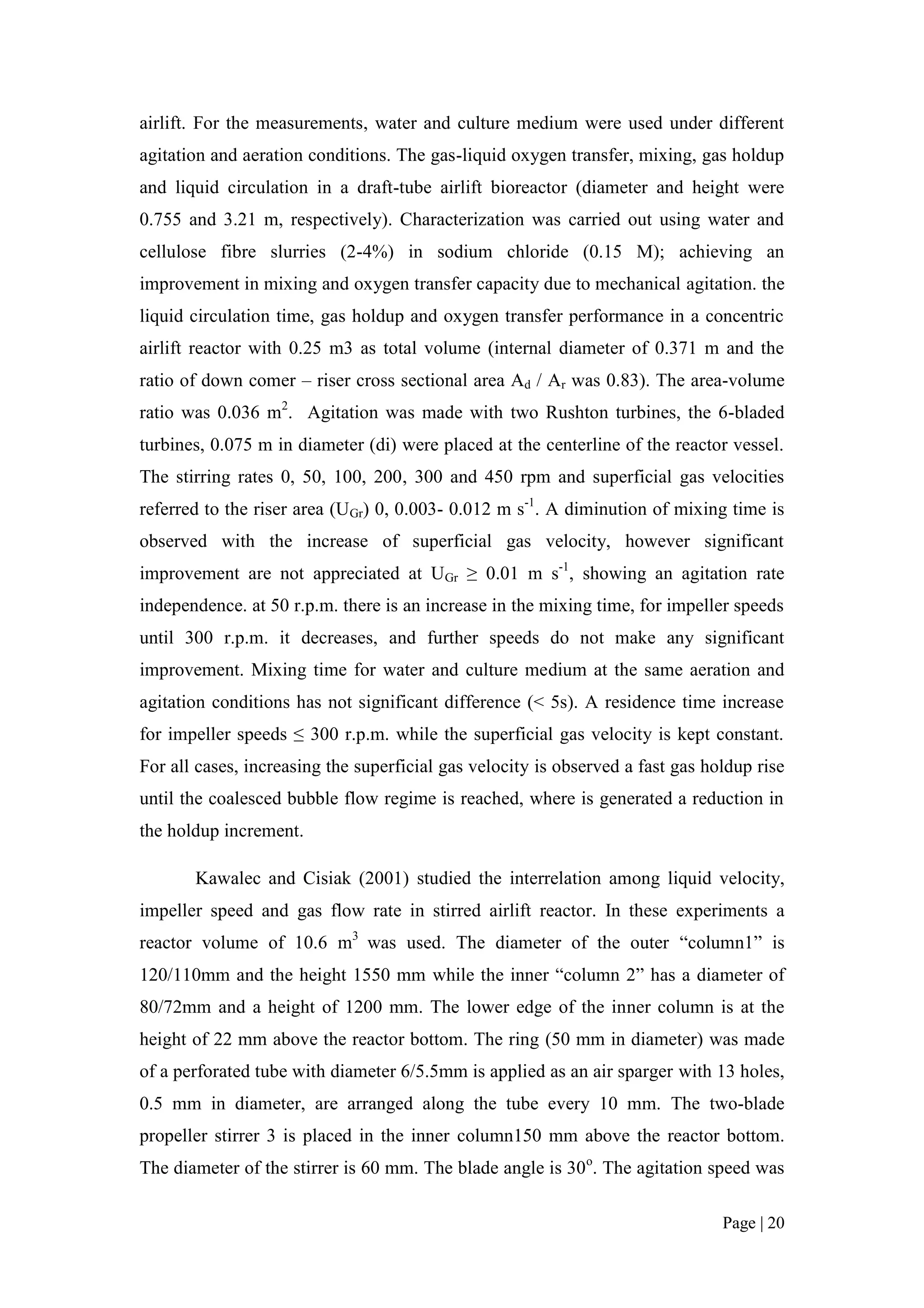 Fyp measurement of volumetric mass transfer coefficient | PDF