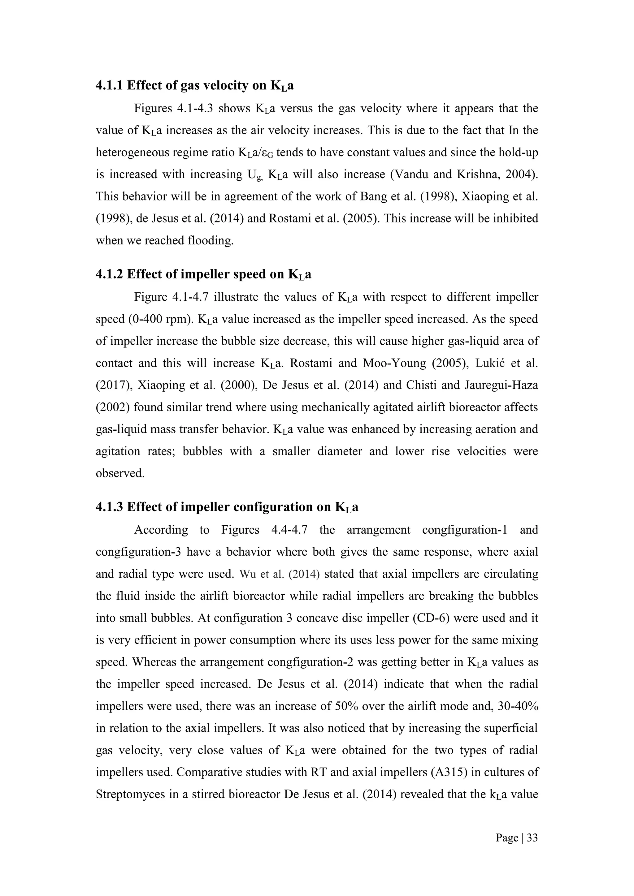 Fyp measurement of volumetric mass transfer coefficient | PDF