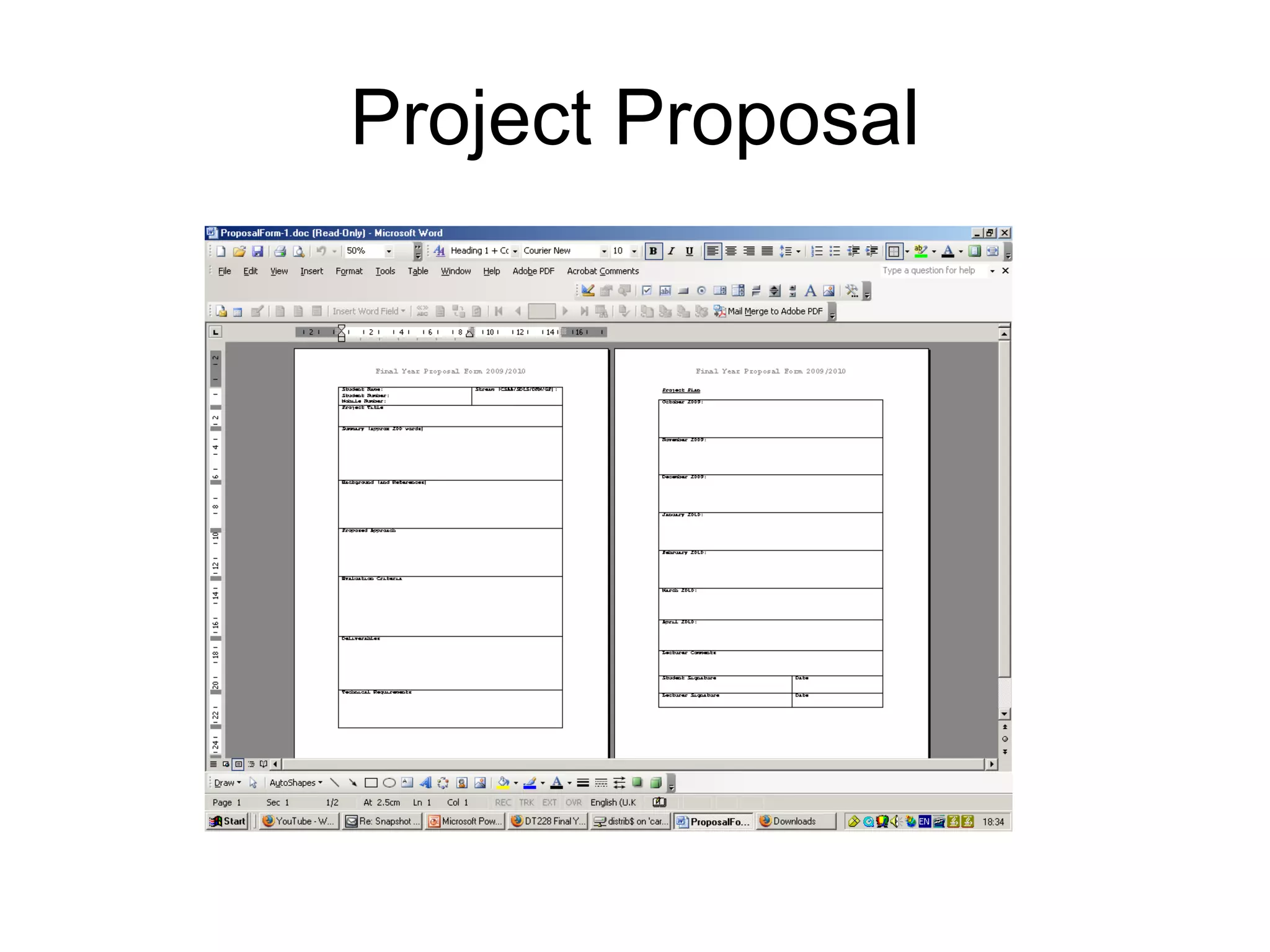 Project Proposal 