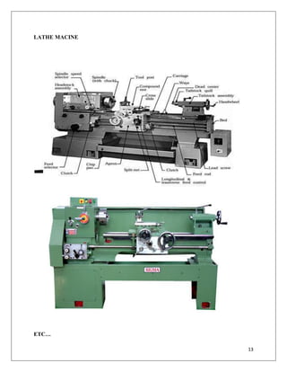 Lathe Machine Lab Report.pdf industrial training internship report | PDF