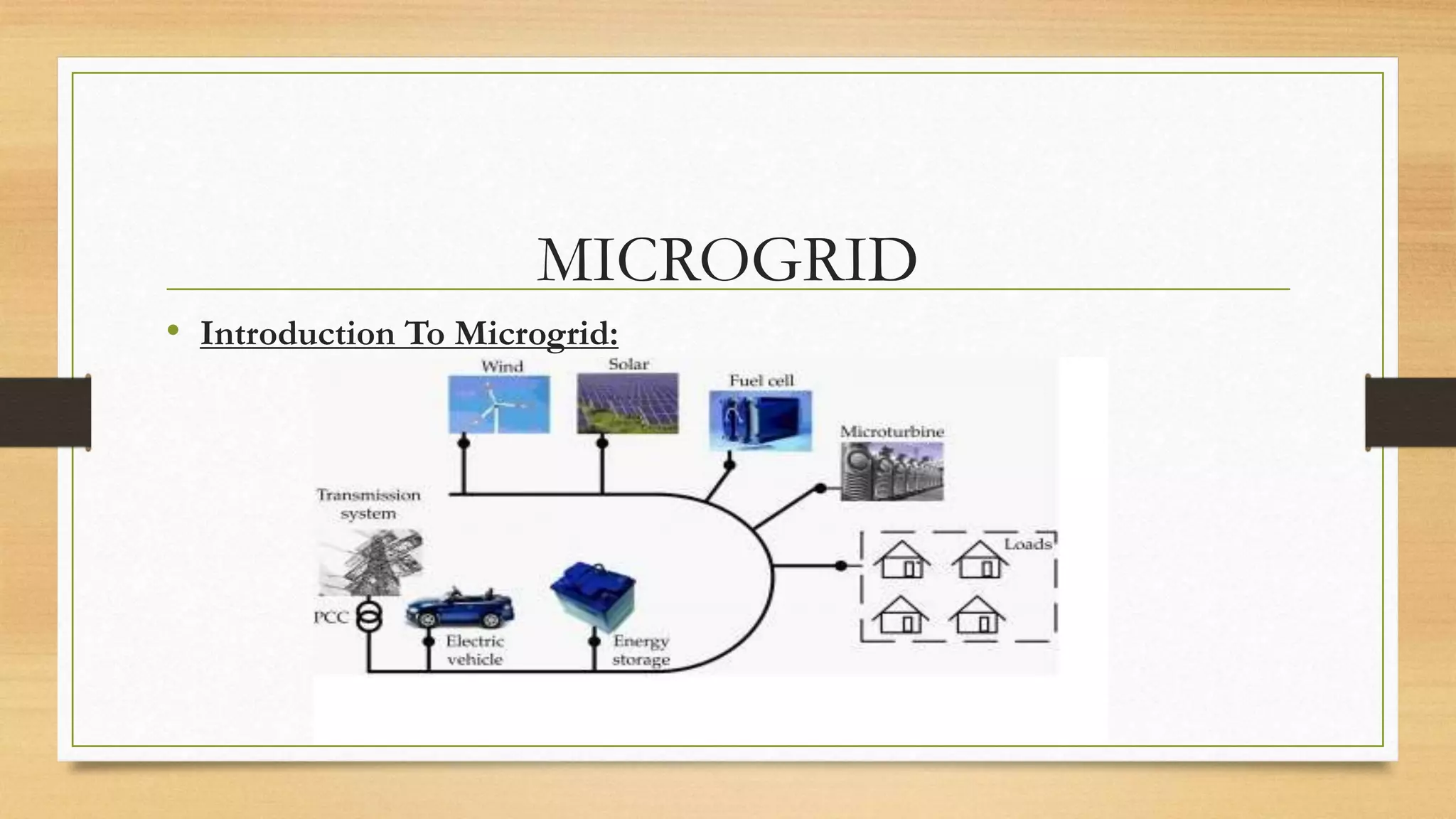 MICROGRID
• Introduction To Microgrid:
 