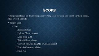 Fyp presentation 2 (SQL Converter) | PPTX