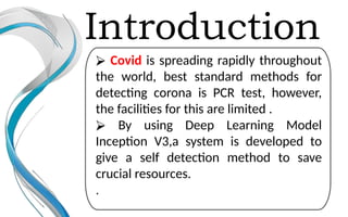 Covid Detectioin via X-ray Image Processing | PPTX