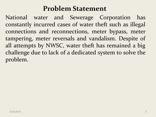 Fyp project proposal presentation-GSM based piped water theft detection ...