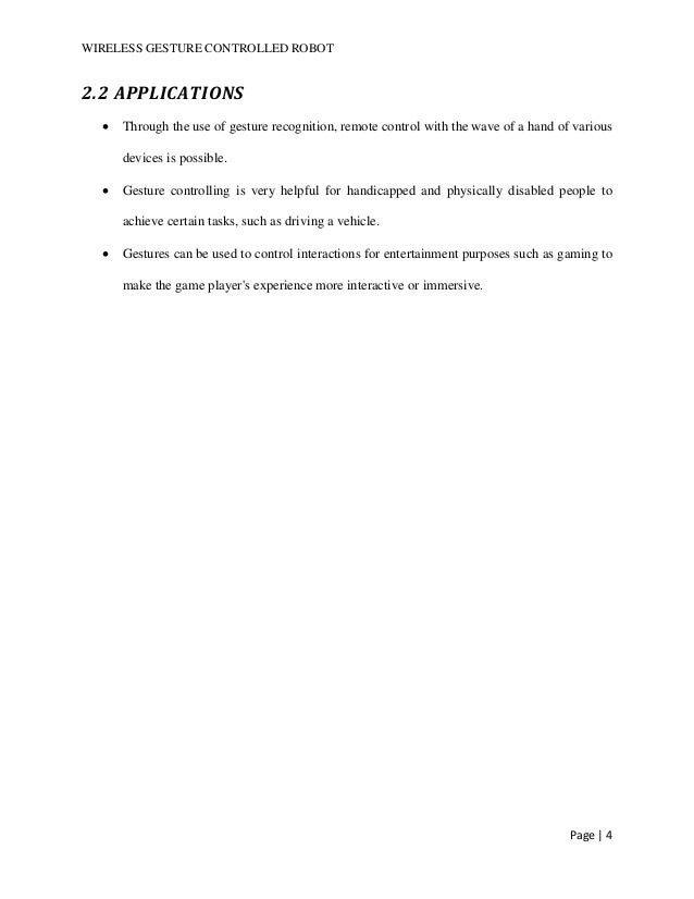 Hand gesture controlled robot using arduino project report image