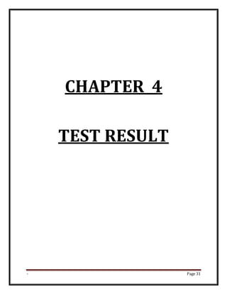 - Page 31
CHAPTER 4
TEST RESULT
 