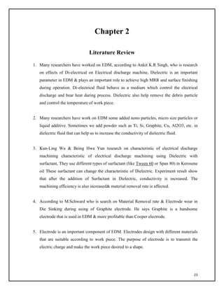 final year project report on EDM Machine BS tech mechanical | PDF